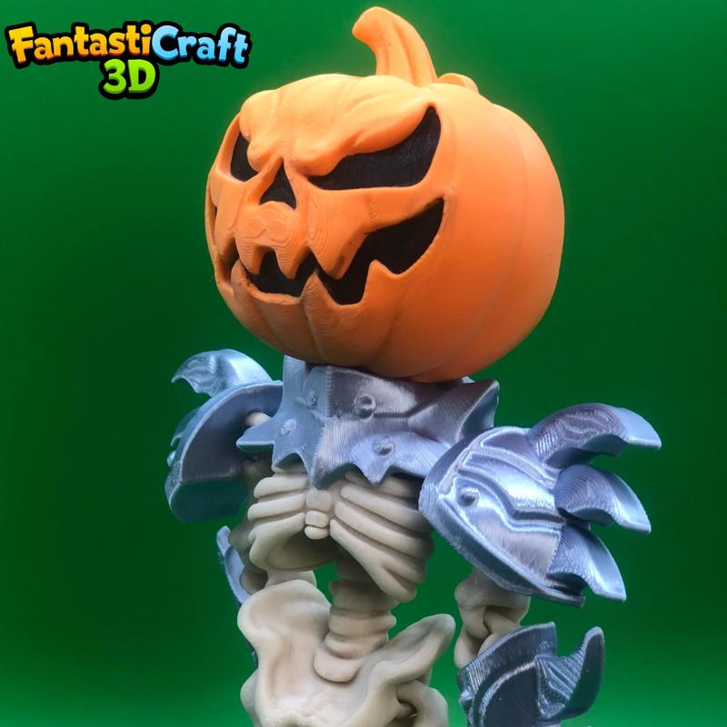 FANTASTICRAFT3D - PUMPKIN SKELETON KNIGHT-  fdm model, knight, fantasy, HALLOWEEN