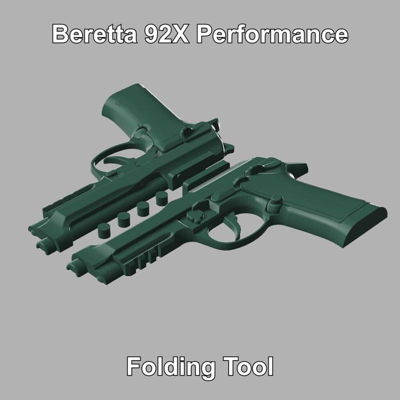 Beretta 92X Performance Holster Folding Tool