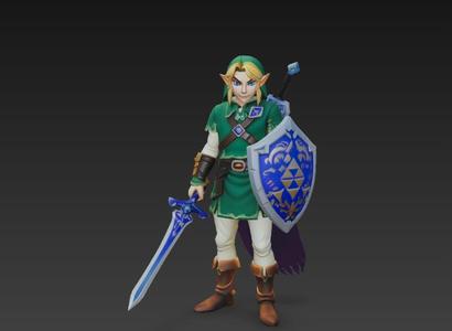 Link - The Hero of Hyrule 3D Model