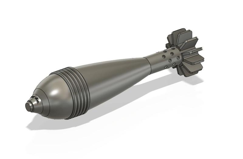 WW2 German Mortar Shell - GRW 34 Clipper Lighter Holder / Case