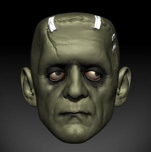 Frankenstein's Monster Half Mask