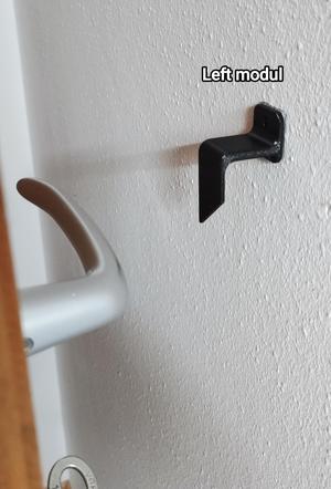 Wall-mounted door handle hook /  Draft-proof door stopper