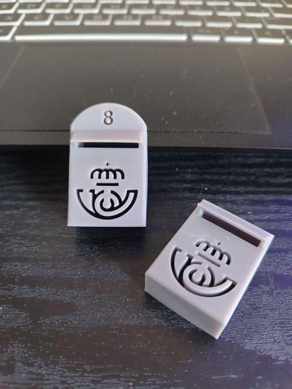 pack Mailboxes scale 1/12 dollhouse, various types USA flag.