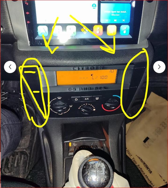 Citroen C4 2005-2011 Center Console Trim Covers 9649598577 9649598477