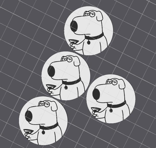 Family Guy - Brian Griffin Tire Valve Stem Cap