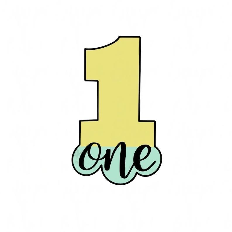 Number 1 ONE Cutter + Stamp + Puller