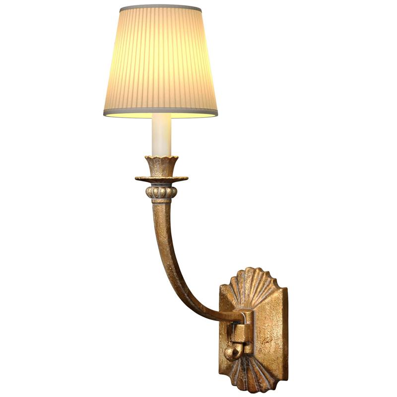 Bronze Antique Sconce Light in European classic style Wall lamp 3D model
