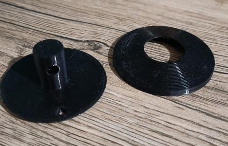 Shower rail support 19mm