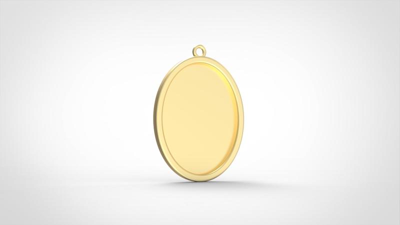 Medium smooth oval border