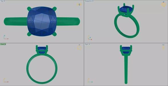 Elegant and extravagant square ring