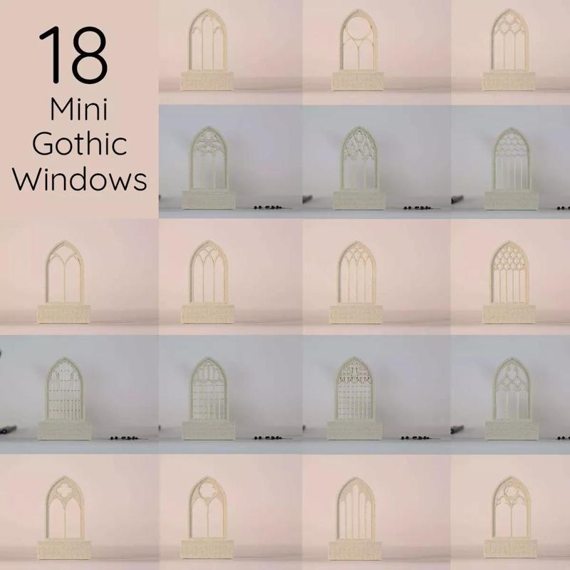 18 Mini Gothic Windows