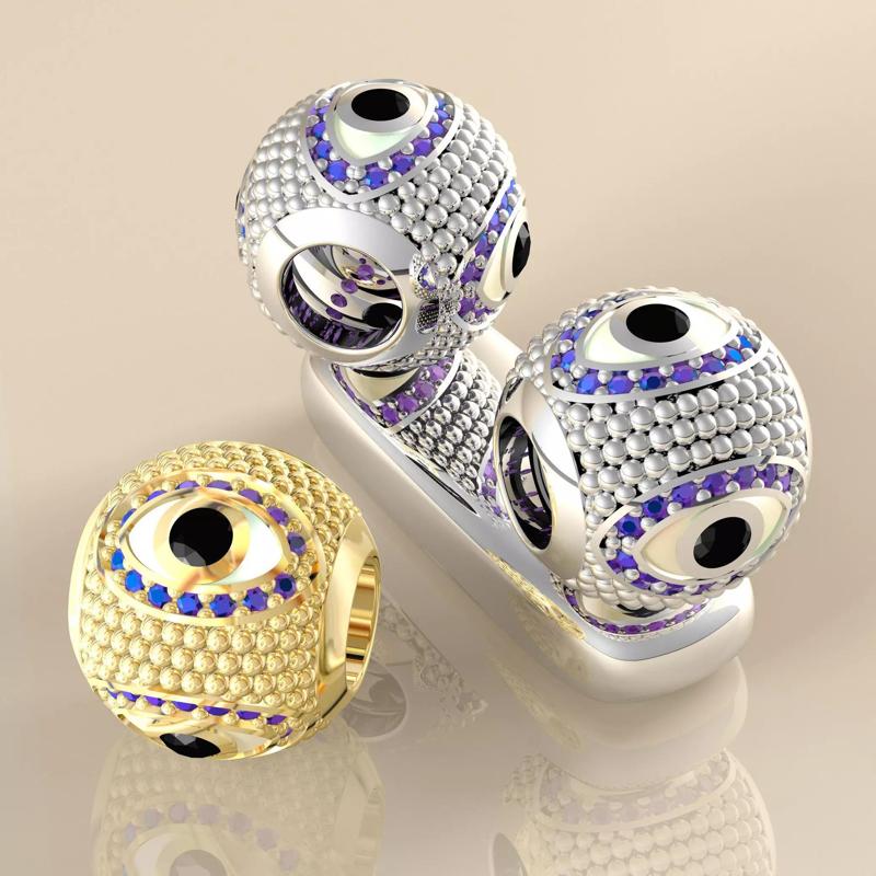 Berloque Olho Grego 2 Bolinhas Martell 20040