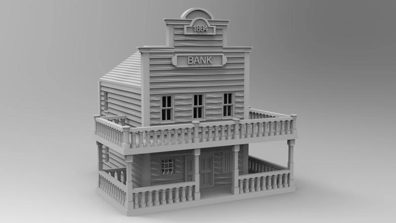 Alamo Bank - by WOW Buildings - 3D Printable STL
