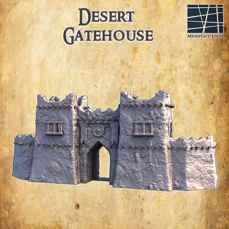 Desert Gate House Tabletop Terrain 28 MM