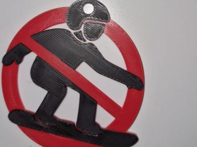 Anti Sonwbaord Sign No AMS