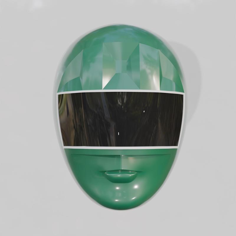 Green Chouriki Sentai Ohranger or Power Rangers Zeo Green Helmet wearable