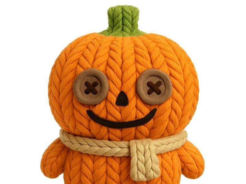 Pumpkin Man Knit – cute Autumn & Halloween