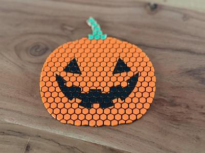 Halloween Pumpkin Fidget Fabric Coaster