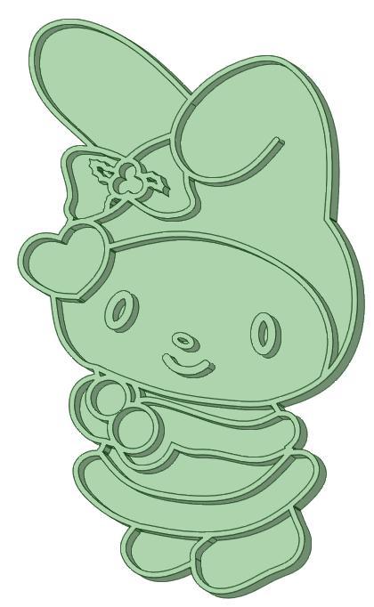 My whole melody christmas cookie cutter