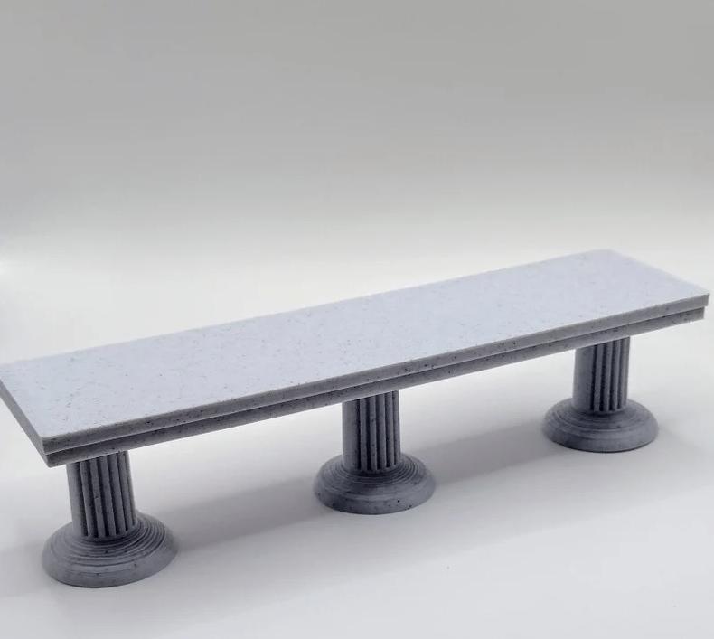 Stone Roman Bench Fingerboard Obstacle