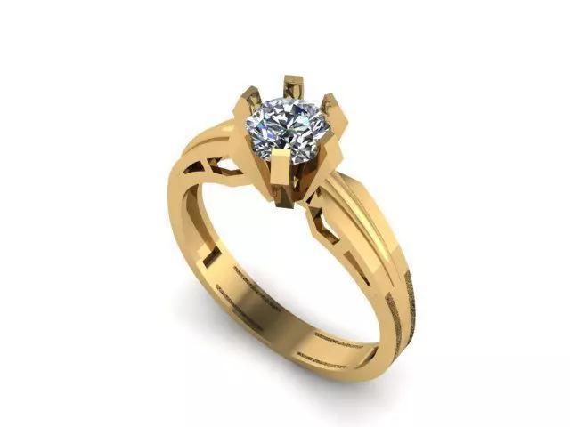 Solitair ring for daimond