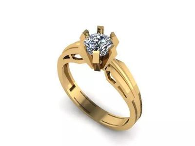 Solitair ring for daimond