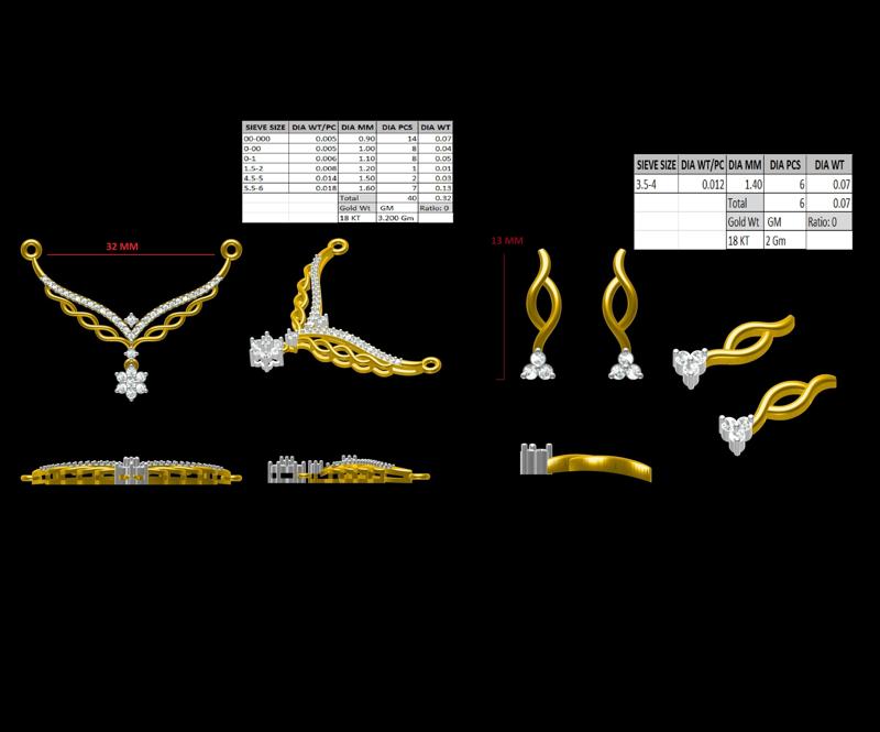 Tanmoniya Mangal sutra With Earings