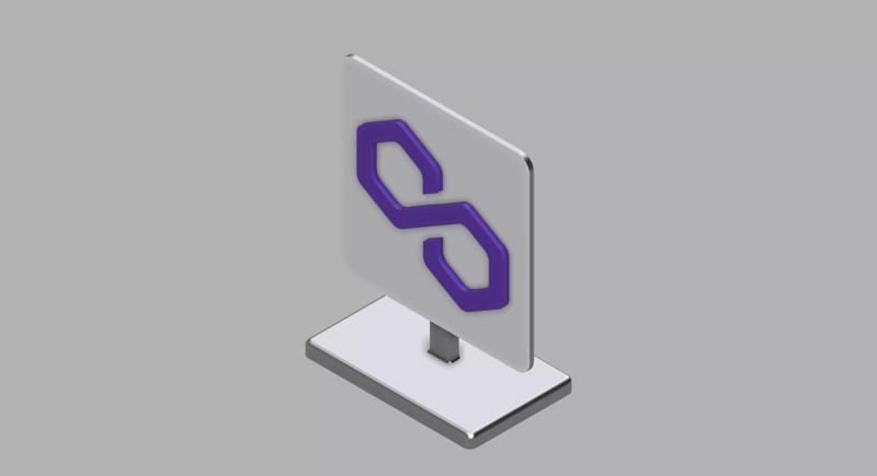 Polygon Logo Stand