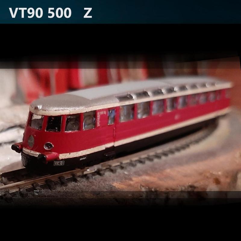 VT90 500 / BR137 Glasszug   Z scale