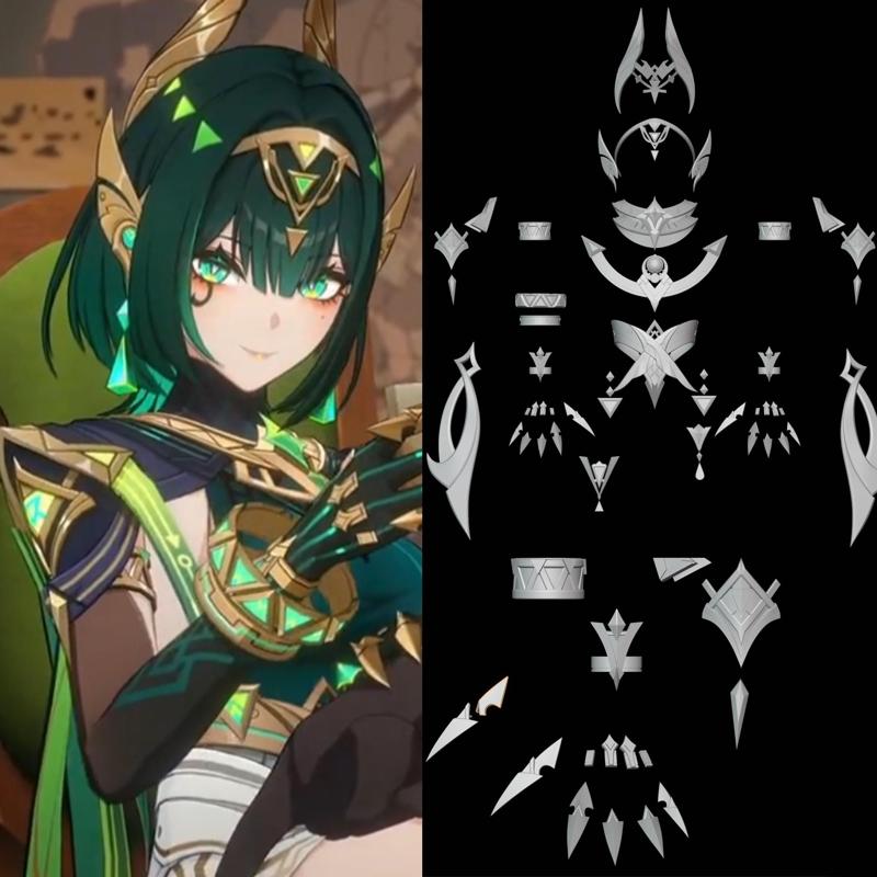 Nefer Cosplay Accessories Genshin 3D print