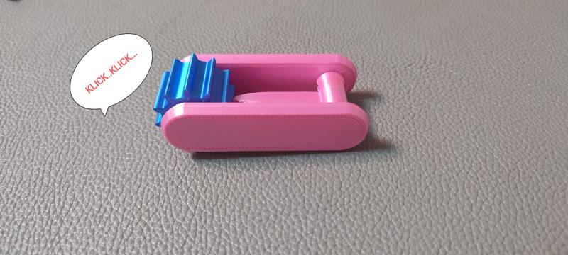 Click gear wheel