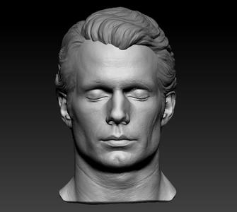 Henry Cavill Superman Lifecast 3D Head Likeness (Man of Steel, Batman v Superman, Justice League, The Witcher)