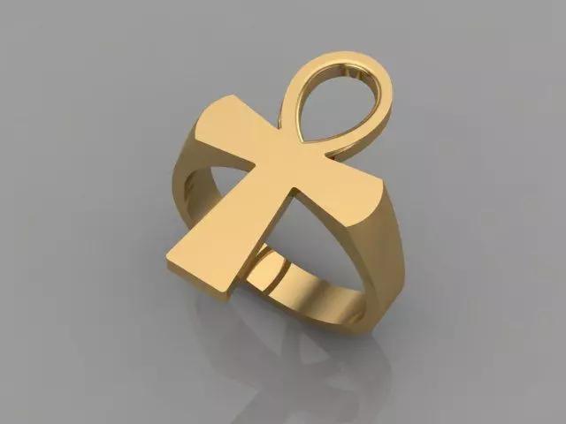 ANKH CROSS RING