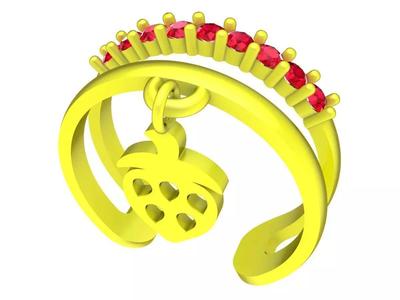 6633 Korean Strawberry Fashion Women Ring