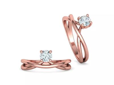 5mm Gem Alice Solitaire Engagement Ring Half Carat Stone