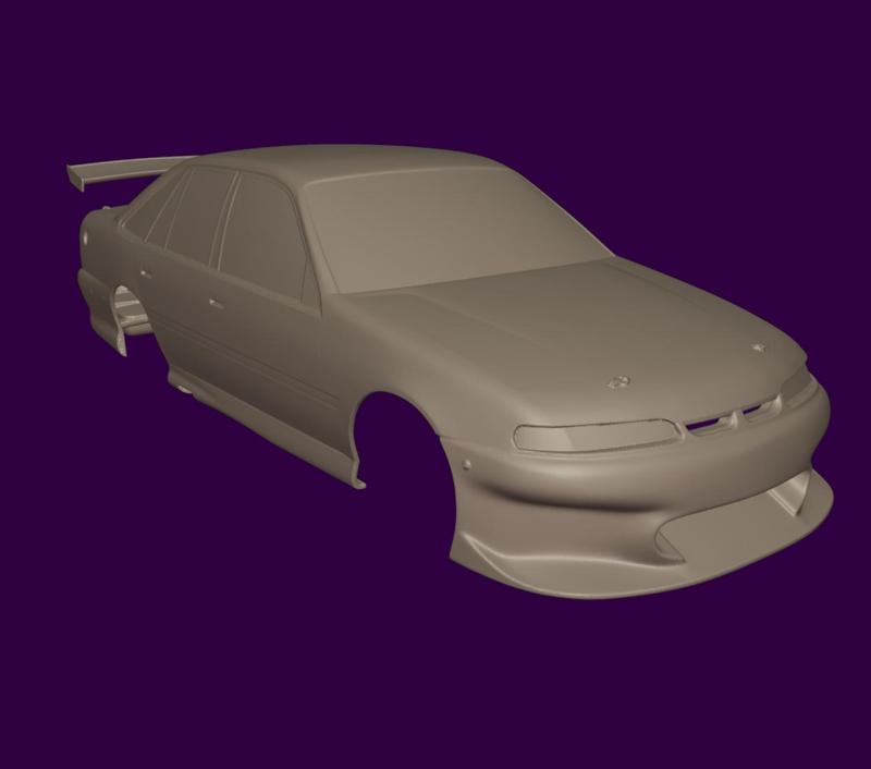 RC BODY VR V8 SUPERCAR HOLDEN 3D STL PRINT
