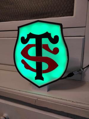 Rugby club logo, le Stade toulousain , bright