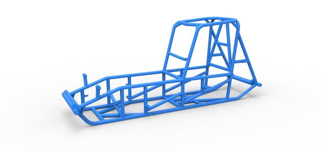 Frame of Vintage Sprint car Version 2 Scale 1:25