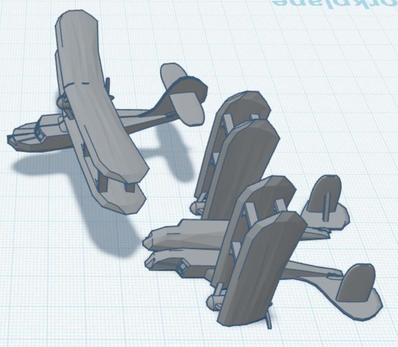 Supermarine Walrus Float Plane - 1/144 scale