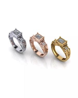 engagement emerald jewelry ring