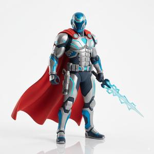 Galactic Vanguard Warrior | Sci-Fi Space Hero 3D Print Model | Futuristic Soldier Miniature STL