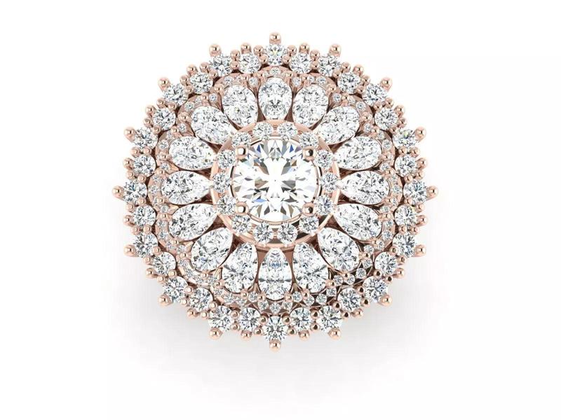 Engagement ring Flowers Shine collection