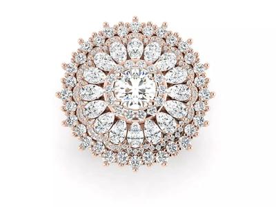 Engagement ring Flowers Shine collection