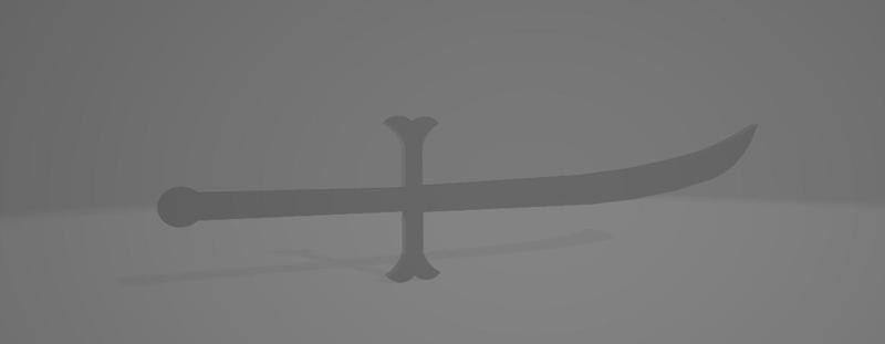 One Piece Mihawk Yoru for 1:144 scale Gundam