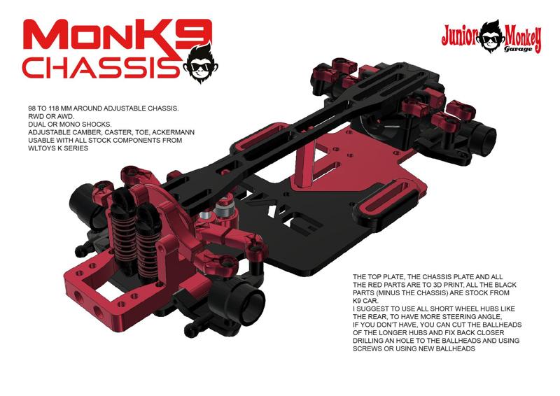 JMG MonK9 Chassis for WLToys K989/K969/284131