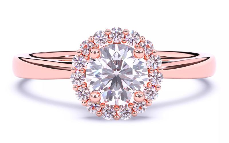 Solitaire Engagement ring 3dm stl renders details