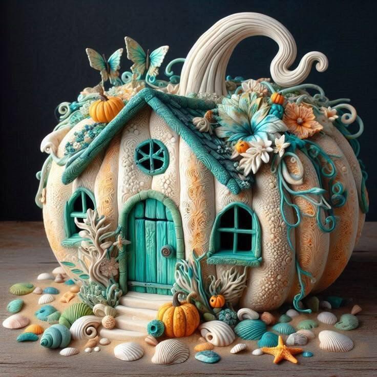 Magical Halloween Shelter: Haunted Pumpkin-Shaped House