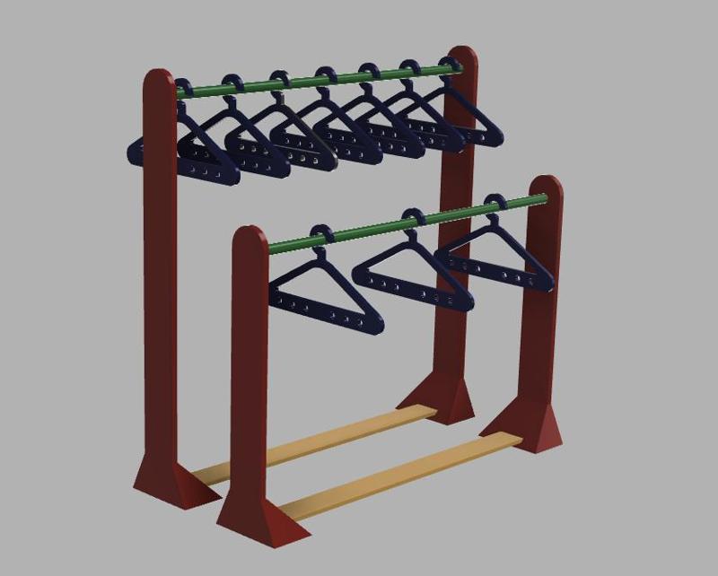 mini coat rack for earrings