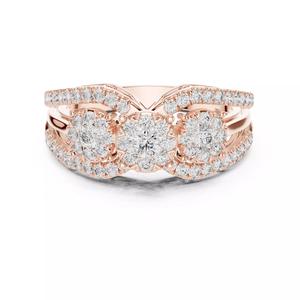 Diamond Cocktail Ring 3dm stl renders animation videos