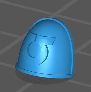 ultra smurfs shoulder pad